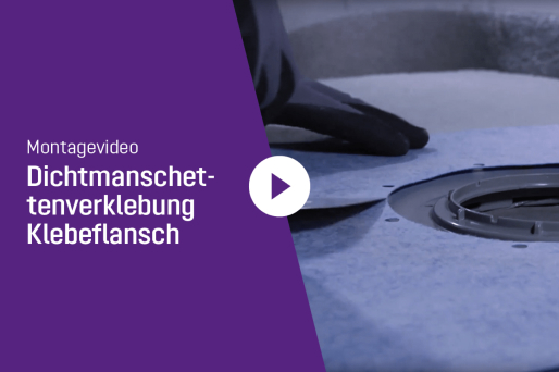 Video: Lipirea manșonului de etanșare – flanșă adezivă Video: Lipirea manșonului de etanșare – flanșă adezivă