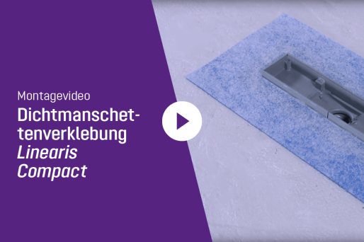 Video: Lipirea manșonului de etanșare al jgheabului de duș Linearis Compact Video: Lipirea manșonului de etanșare al jgheabului de duș Linearis Compact