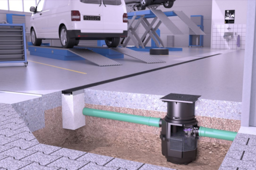 Propunere de instalare separator de ulei/separator de benzină EasyOil ground 1,5, sistem B LW 400, pentru atelier auto Propunere de instalare separator de ulei/separator de benzină EasyOil ground 1,5 Sistem B LW 400 pentru atelier auto