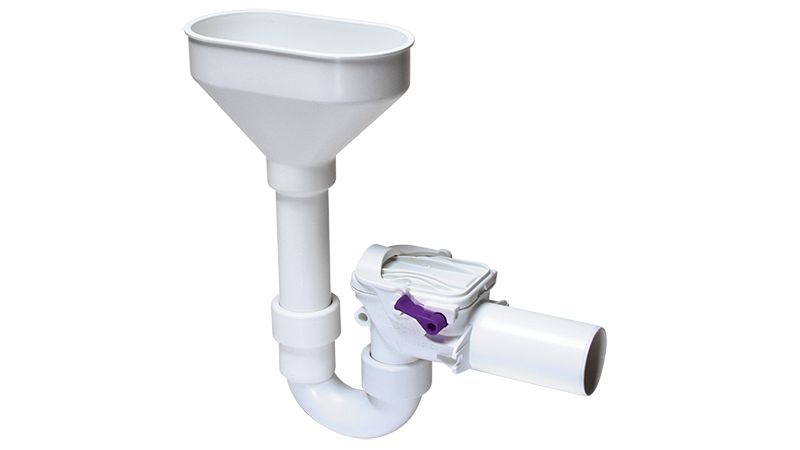 Clapetă antirefulare Staufix Siphon DN 50 cu pâlnie de alimentare