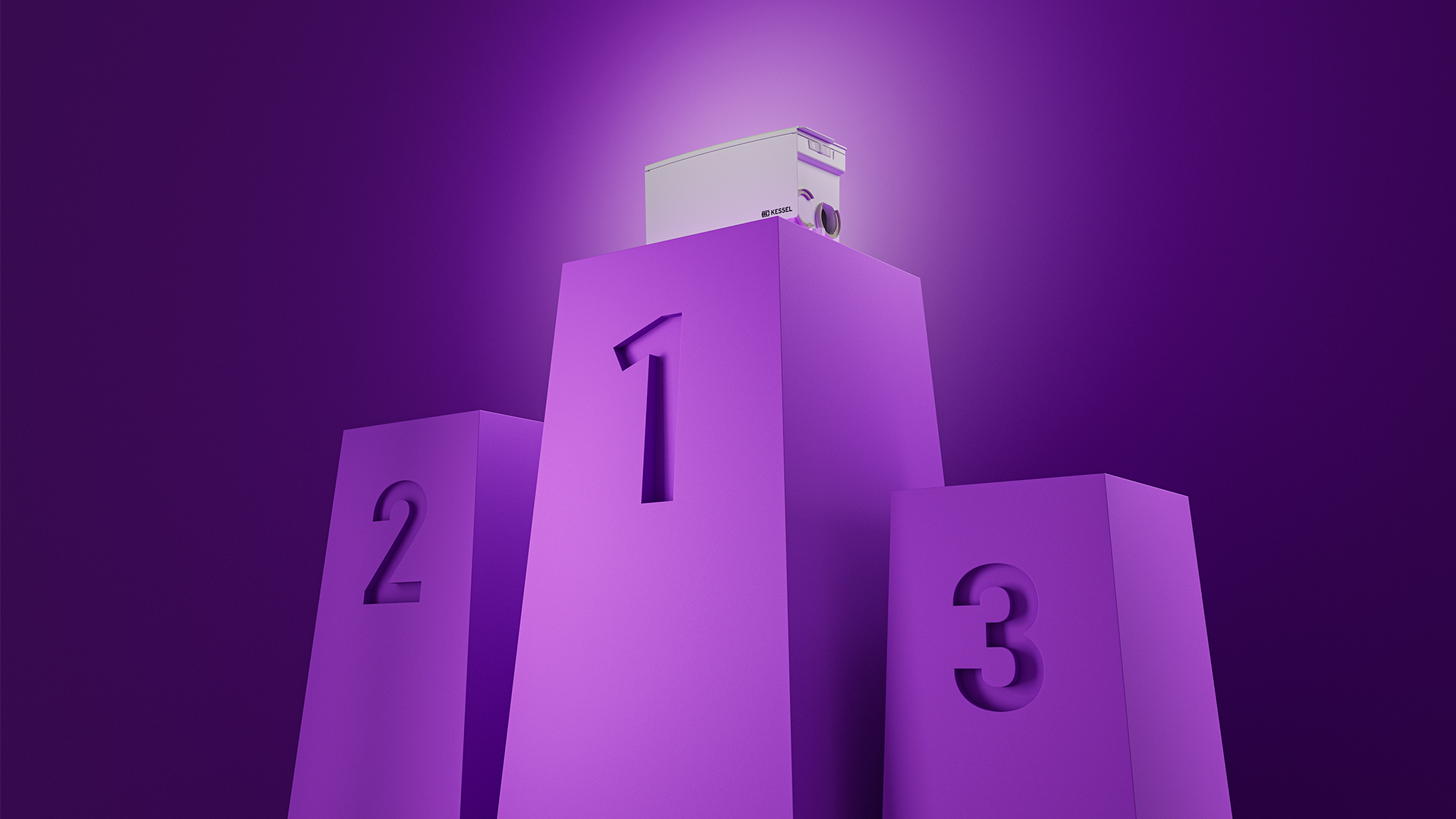 Sistemul de pompare de mici dimensiuni Minilift pe podium.