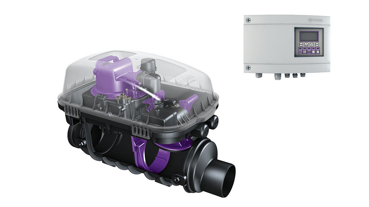 Pumpfix F sistem de pompare a apei de refulare pentru instalare în conducta de apă uzată expusă