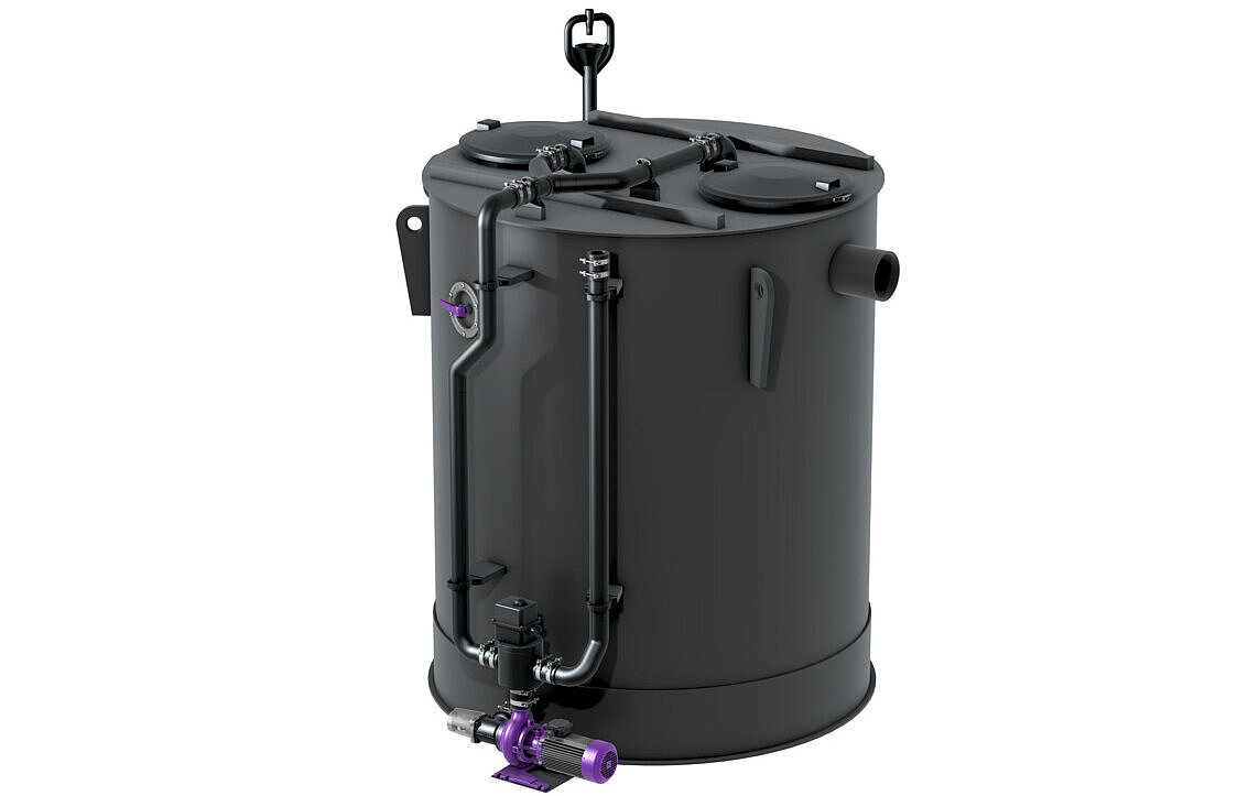 Separatorul de grăsime EasyClean round free Auto Mix & Pump