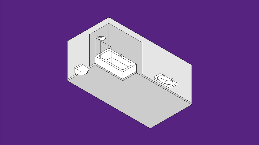 Planungsskizze Badezimmer