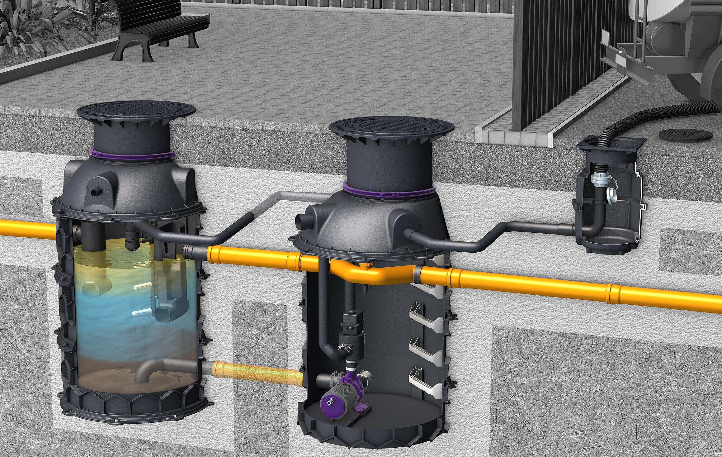 Golirea versiunii EasyClean ground Auto Mix & Pump Golirea versiunii EasyClean ground Auto Mix & Pump
